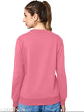 Pink cotton round neck regular fit women's t-shirt