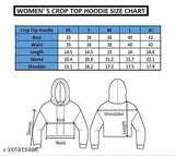 Comfy retro women's cotton blend solid crop sweatshirt pack off 2, available in S, M, L, XL sizes
