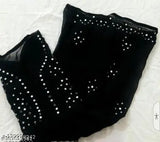 Red Georgette Long-Sleeve Chikankari Frock Top/Kurti Top, India-origin Lucknowi short dress on hanger