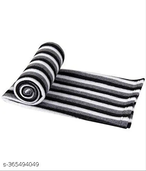 Striped Polar Fleece Blanket, lightweight and warm, pack of 3 for donation and winter