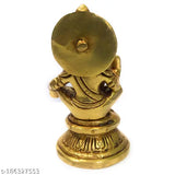 Brass Ayyappan Idol, Sabarimala Dharmasastha Statue, 5cmL x 8cmH x 4cmB. Detailed brass sculpture of Lord Ayyappa, popular Hindu deity in India