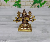 Brass 3-inch Varahi Devi Idol, Indian Goddess of creation and power