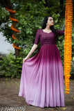 Purple traditional kurta with dupatta for women