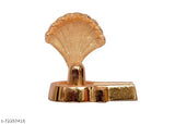Golden polished brass Mini Shiv Ling, symbolic representation of Shiva in temple worship