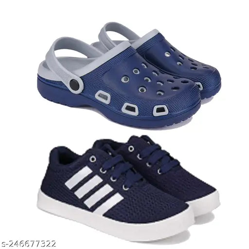 Bersache Boys Sandals EVA Sole, trendy outdoor casual slip-ons for 4-9 years