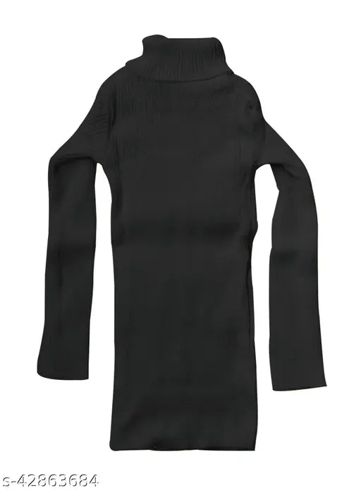 Multicolor wool sweater pack for girls, trendy and cozy winter pullover tops with long sleeves and high neck. Available in various sizes from 1-16 years old. Made in India