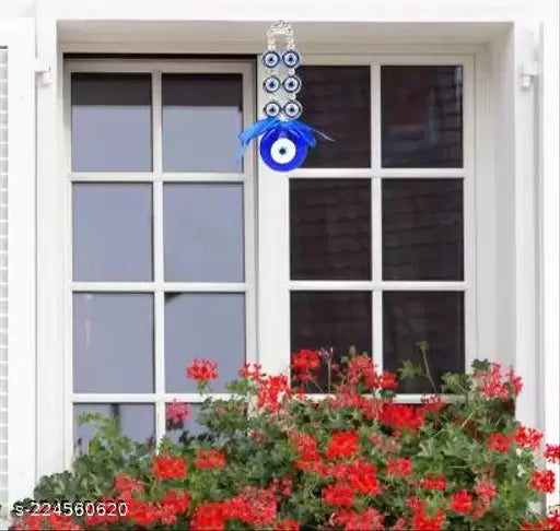 Blue Feng Shui Glass Evil Eye Hanging for Home & Car - Protection & Prosperity