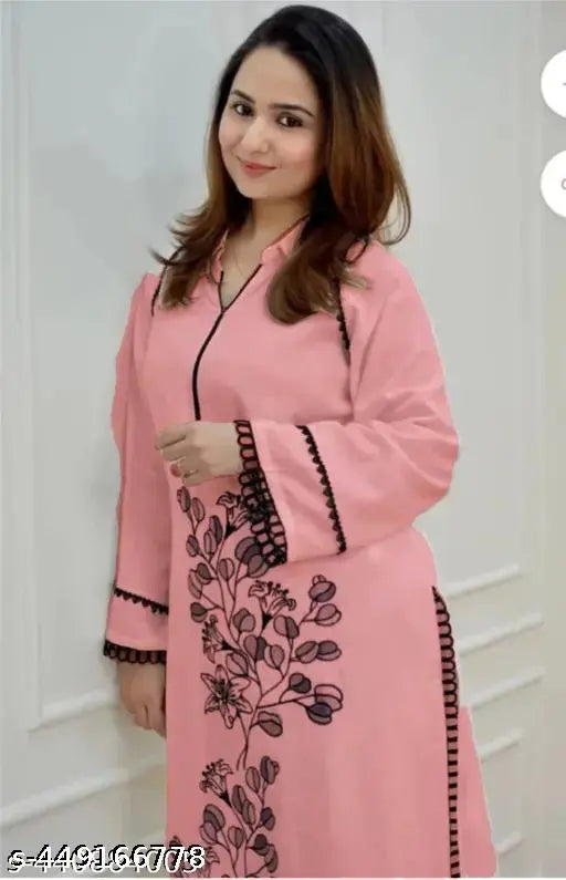 Rayon embroidery coord set with kurta pant set, black embellished Pakistani style