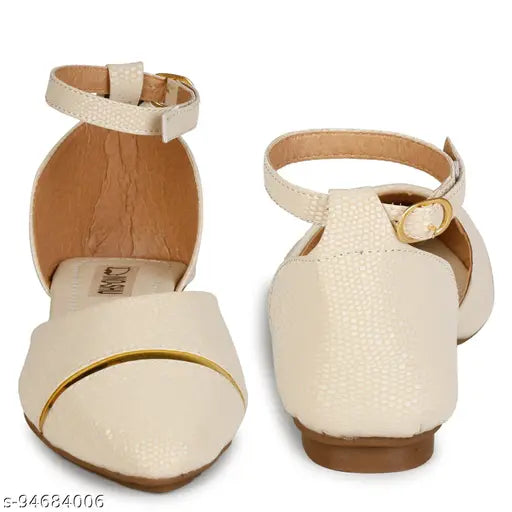 Synthetic embellished ballerinas by DINO-SHU, women's versatile shoes for any occasion