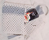 Handcrafted bohemian-style macramé tote bag, eco-friendly and sustainable, with a variety of color options