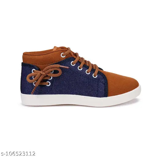 Multi-colored sports shoes for kids, lace up design, lightweight materials, suitable for running, walking, gym, trekking, hiking