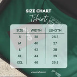 Green polycotton regular fit men's typography round t-shirt by FLYIND VOGUE OUTFIT, short sleeves, size options available for summer wear