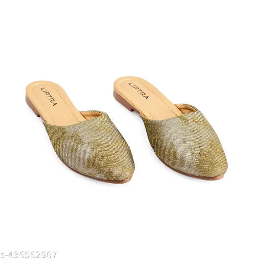 LIPTRA women's fashion bellies, trendy flat shoes with glitter detail