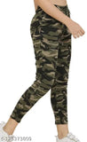 Cotton blend army printed jogger for women and girls - Trusha pack of 2 dresses with sizes 26, 28, 30 (India)