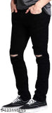 Cotton blend solid jeans for women, flaying jeans in various sizes including 28, 30, 32, 34, and 36 inches waist, 41 inches length. Made in India