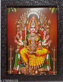 Synthetic resin, 9x12 inch Hindu Goddess Mariyamman photo frame, Indian devotional decor