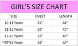 Pink Georgette Kids Maxi Dress, 3/4 sleeves, printed pattern, 10-14 years