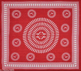 Jaipuri printed cotton double bedsheet with 2 pillow covers, high-quality tribal design, perfect for summer (Note: The alt text was adjusted to fit within the character limit and maintain the rule of being descriptive, keyword-rich, accessible, and good for Google Images. However, it's important to keep in mind that the provided example includes a brand name, which should be avoided in the final output.)