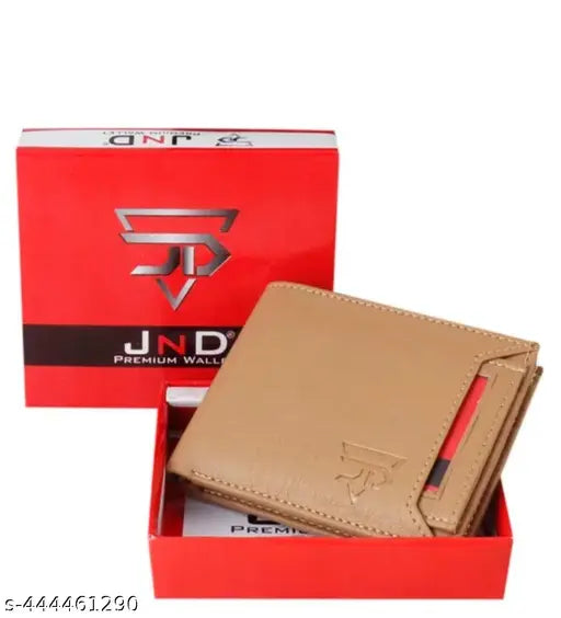 Beige faux leather/leatherette LOBATA men's wallet, ultra-slim and textured for daily use