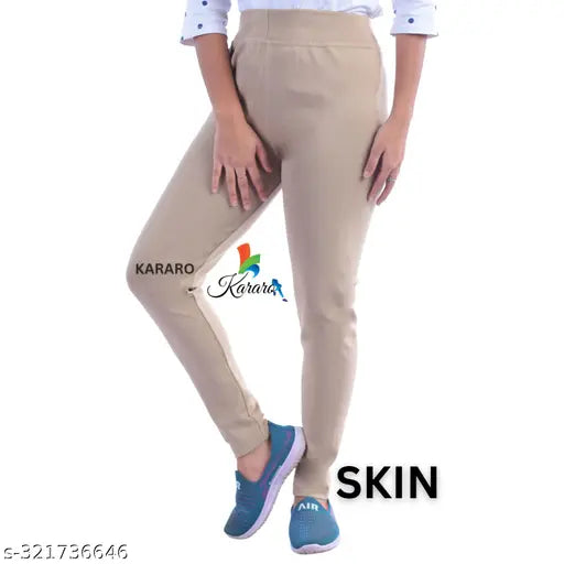 Stylish cotton blend jeggings pack of 2, medium quality and lightweight, available in multiple sizes including free size. Indian-made jeggings for women