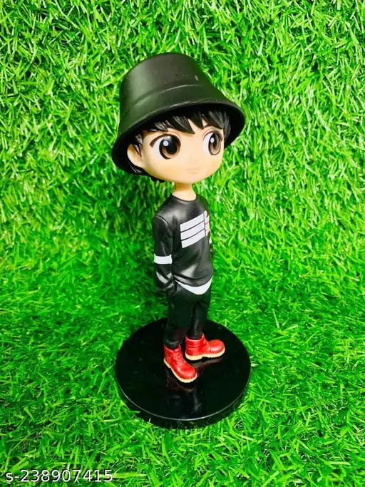 Tan BTS action figure, Jungkook type 5, BTS toy doll statue, Mic Drop Outfit, K-pop merchandise, size 16 cm