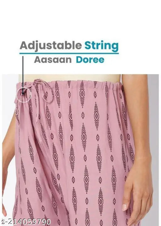 Rayon maternity pyjamas set with printed net top & bottom, India-made nursing wear nightsuit and dresses for multiple sizes (S-XXXL)