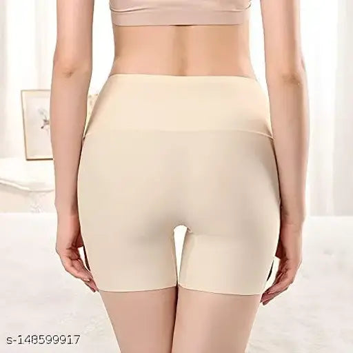 Womens and girls seamless underwear for invisible fit, comfortably shaped cycling shorts, suitable for 26-32 waist, free size pack of 1s