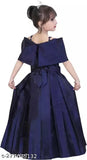 Silk girls partywear gown - single 3-12 years, elegant lace & beading detail, perfect for special occasions (India origin)