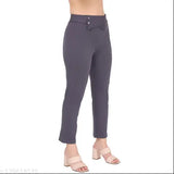 Poly blend solid net women's & girls comfy trousers pack of 2, soft & luxurious, versatile wardrobe staple, India-made