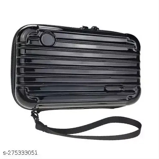 Multicolor detachable shoulder strap convertible cosmetic random color box side sling purse for women and girls