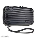 Multicolor detachable shoulder strap convertible cosmetic random color box side sling purse for women and girls