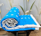 Embroidered cotton quilt, Minjar HandMade Kids Quilt, 42" x 60", ideal for AC rooms, 200 thread count