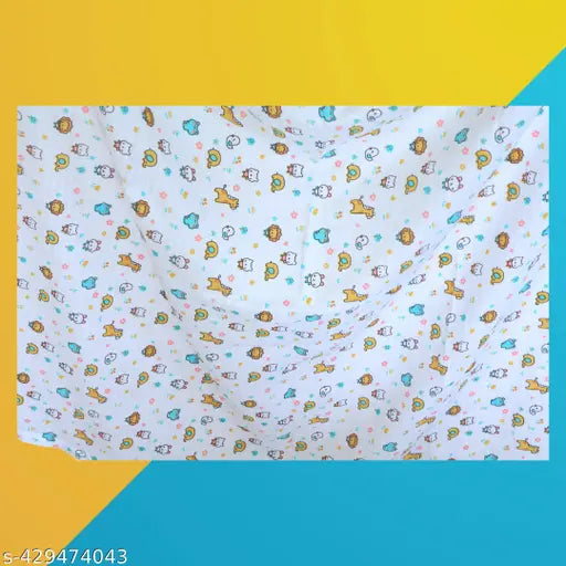 Premium muslin cotton swaddles, abstract pattern, size 114cmx96cm, ideal for AC room, 1 pack from India