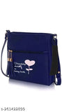 Blue faux leather handbag with tassel, zip closure