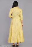 Jaipur FAB Studio gold rayon printed kameez