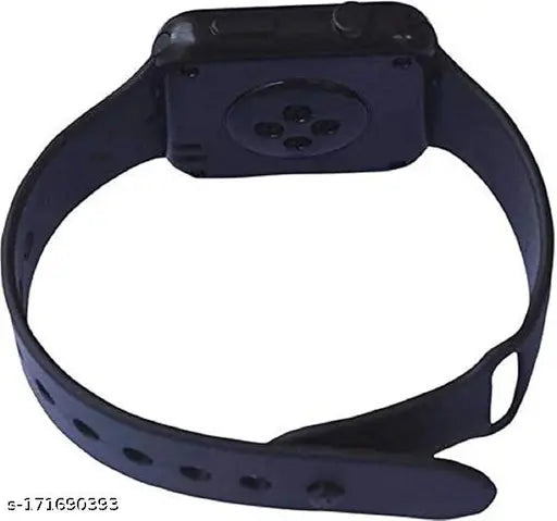 Black and white digital watch, dual screen design