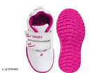 Pink EVA Kids LED Shoes, stylish sport running shoes for outdoor play, fastening with Velcro net, ideal for parties, dance, festivals, or casual wear. Available sizes: 18-21 months, 2-2.5 years, 2.5-3 years, 3-3.5 years, 3.5-4 years, 4-4.5 years, 4.5-5 years. Made in India