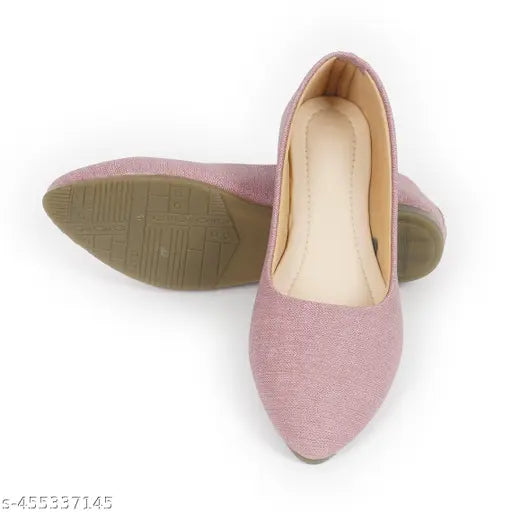 Stylish synthetic leather slip-on ballerinas for women - solid color, comfortable & casual footwear from India