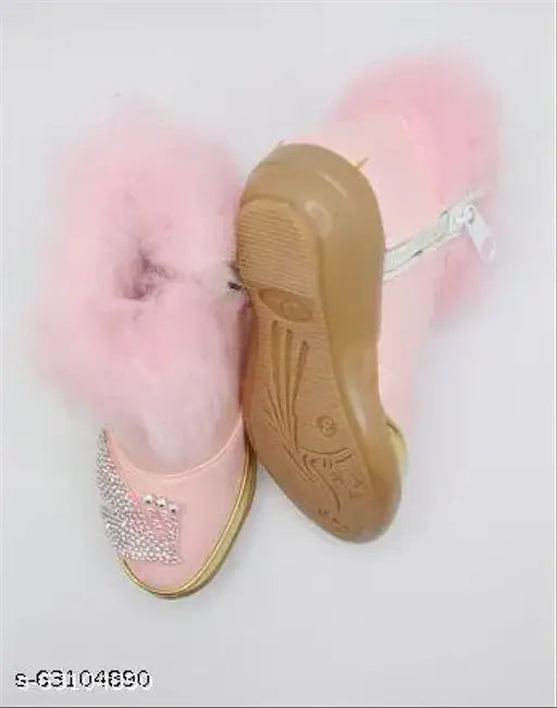 CANVAS PINK GIRL PARTY SHOES TARANA ANGELS GIRL CASUAL_SHOES_PARTY_SPECIAL_SHOES_FROM AGE 1 YEAR TO 7.5 YEAR-PINK-LEAF-ORA FASHION89