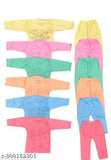Soft cotton blend princess funky top & bottom sets for babies, featuring printed tops and solid bottoms, 0-18 months