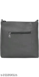 Black fabric slingbag with strap closure