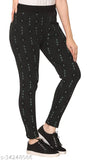 Free size cotton blend printed net jeggings by SHAUN, women's fashion leggings, Indian origin