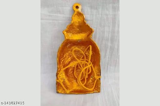 Metal Lakshmi Devi decorative idol, 6.5 inches tall, adds elegance to your puja room, India origin