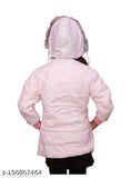 White padded jacket with hood