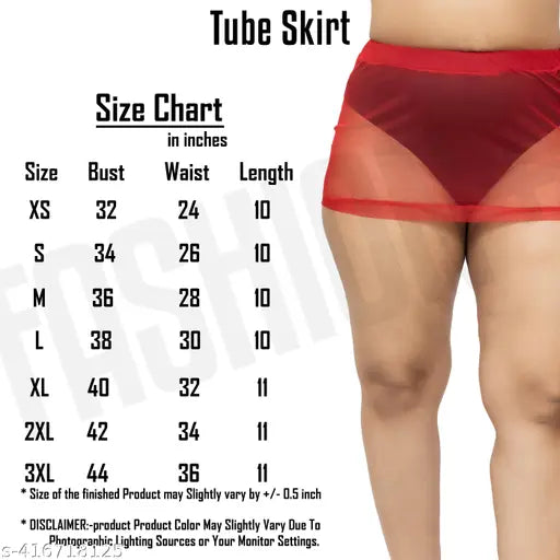 Red net micro bodycon sheer skirt for women and girls, perfect for summer outfits or over swimsuits