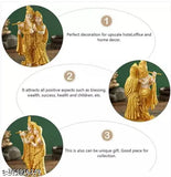 Multicolor polyresin Radha Krishna idol showpiece (11cm x 8cm x 19cm), hand-crafted decorative art from India