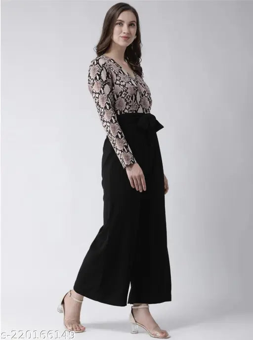 Printed lycra jumpsuit for women, long sleeves, size XS-XXXL, Indian origin
