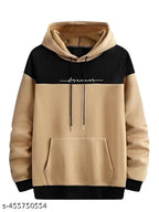 Colorblocked wool fullsleeve hoodie for kids, warm and stylish wear