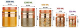 Corzona airtight unbreakable kitchen storage container set with lids, measuring from 250ml to 2000ml in clear plastic