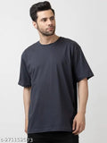 Loose fit, quick dry KEPA Men's Cotton Active Lite running and gym t-shirt, half sleeves, solid color, XL (48 in chest, 30 in length)